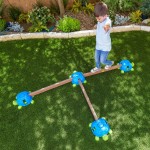 Joc de Echilibrul si Balans cu Broscute Testoase KidKraft Turtle Totter Balance Beam  Interior - Exterior